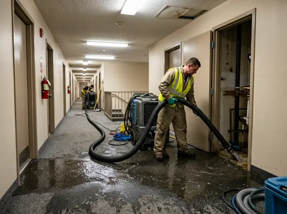 multi-unit-apartment-hallway-f-005 — frequently asked questions, Emergency Burst Pipe Water Extraction & Removal in Centerea…